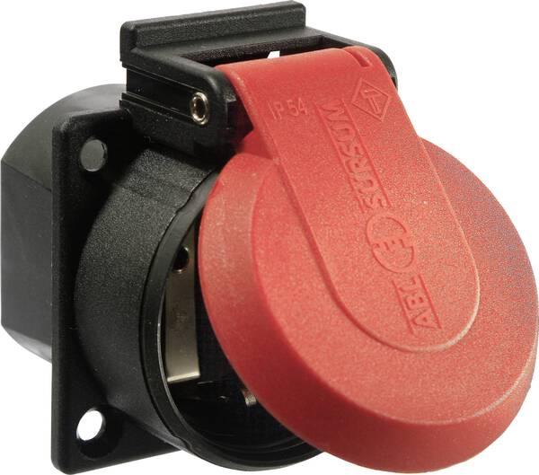 AS Schwabe 45080 Einbau-Steckdose IP54 Rot