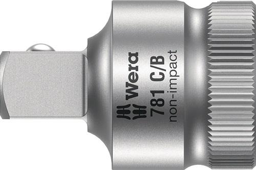 WERA Reduzierstück 781 C 1/2" Antriebs-4-KT.1/2 Zoll Abtriebs-4-KT.3/8 Zoll L.38,5mm