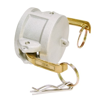 Kamlok Mutterteil Verschlusskappe Typ DC mit Ring und Clip, Alu, NBR, DN 4"