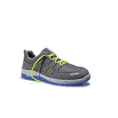 ELTEN - Sicherheitshalbschuh MADDOX grey-blue Low ESD S1P SRC, Größe 48