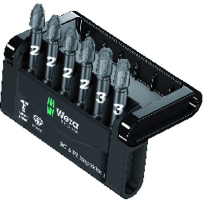 Wera® - Bit-Sortiment Bit-Check 6 PZ Impaktor 1, 6-teilig
