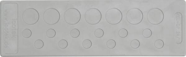 Icotek KEL-DP 24/14 Kabeldurchführungsplatte Klemm-Ø (max.) 12.1 mm Elastomer Grau 1 St.