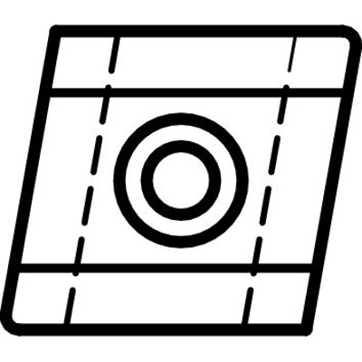 GÜHRING® - Wendeschneidplatten CNHX 120404TR-130 / VHM / blank / Werksnorm