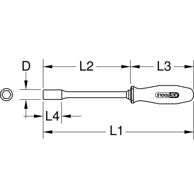 KSTOOLS® - Stecknuss-Schraubendreher mit Schutzisolierung, 17mm