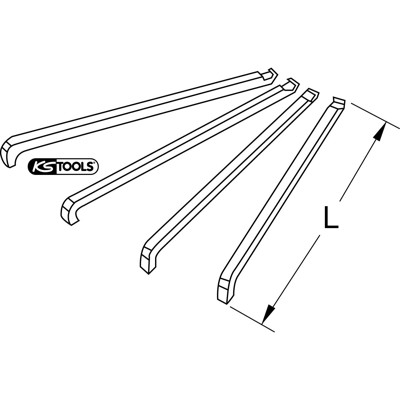 KSTOOLS® - Abzieherhaken-Satz für Kugellager-Abzieher, 4-teilig ISO 6006