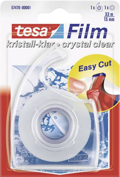 tesa 57470-00001-02 tesafilm kristall-klar Transparent (L x B) 33 m x 15 mm 1 St.