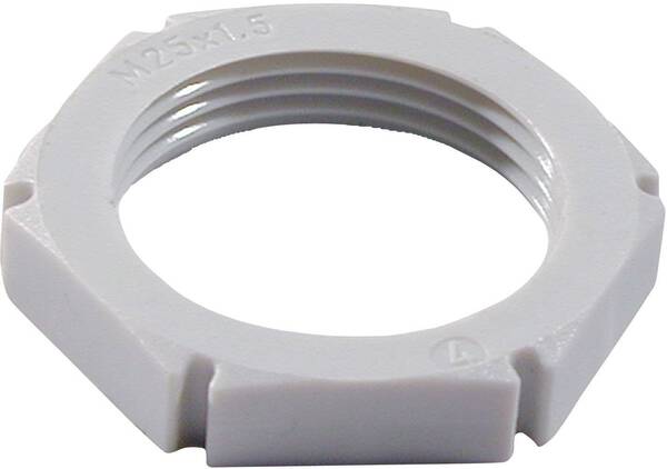 Wiska 10060775 EMUG M40 RAL 7035 Gegenmutter M40 Polyamid Lichtgrau 1 St.