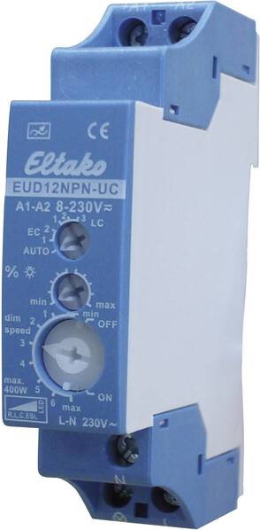 Eltako 21100806 Hutschienen Dimmer Geeignet für Leuchtmittel: Glühlampe, Energiesparlampe, Halogenlampe, Leuchtstofflamp