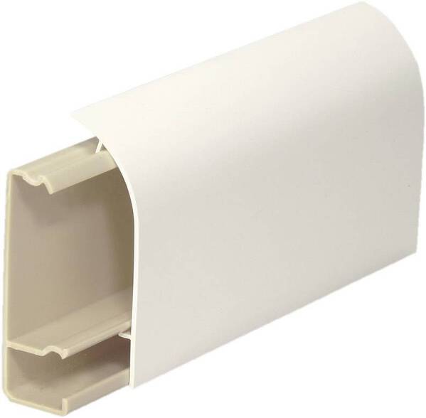 75080 Elektro-Sockelleistensystem Sockelleiste 2000 mm Weiß 1 St.