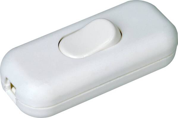 Kopp 191317000 Schnurschalter mit Zugentlastung Weiß 1 x Aus/Ein 2 A 1 St.