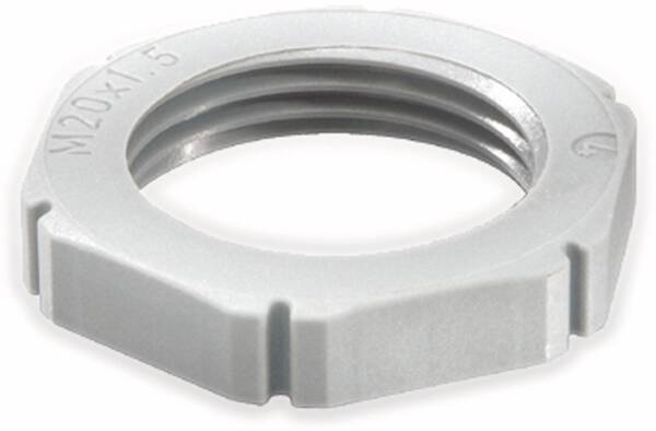 Wiska 10060774 EMUG M32 RAL 7035 Gegenmutter M32 Polyamid Lichtgrau 1 St.