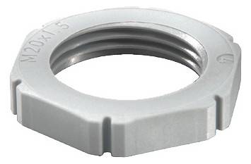 Wiska 10060776 EMUG M50 RAL 7035 Gegenmutter M50 Polyamid Lichtgrau 1 St.