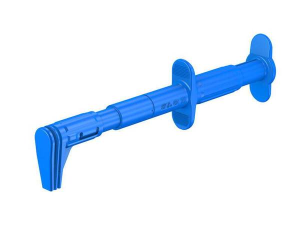 Stäubli GRIP-F Sicherheits-Abgreifklemme Steckanschluss 4 mm CAT III 600 V Blau