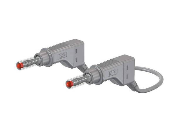 Stäubli XZG425/SIL Sicherheits-Messleitung Lamellenstecker 4 mm Lamellenstecker 4 mm 1.00 m Grau 1 St.