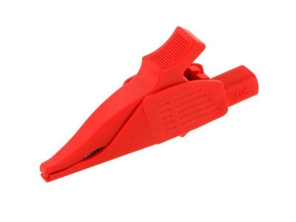 Stäubli XDK-1033/I-2 Sicherheits-Abgreifklemme Steckanschluss 4 mm CAT IV Rot