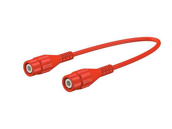Stäubli XLSS-58 Sicherheits-Messleitung BNC-Stecker BNC-Stecker 2.00 m Rot 1 St.