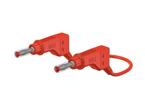 Stäubli XZG425/SIL Sicherheits-Messleitung Lamellenstecker 4 mm Lamellenstecker 4 mm 2.00 m Rot 1 St.
