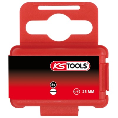 KSTOOLS® - 1/4" Bit Schlitz, 25mm, 6,5mm, 5er Pack