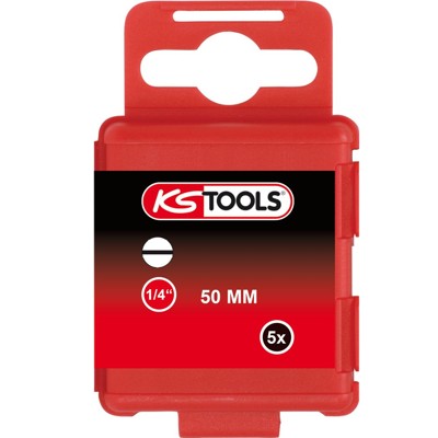 KSTOOLS® - 1/4" Bit Schlitz, 50mm, 5mm, 5er Pack
