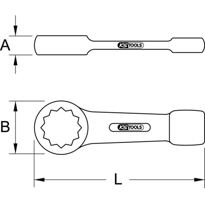 KSTOOLS® - Schlag-Ringschlüssel, 3"