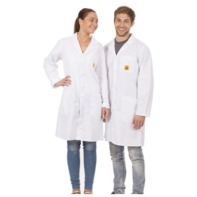 Warmbier® - ESD-Arbeitsmantel AM-160, Größe S, Farbe blau
