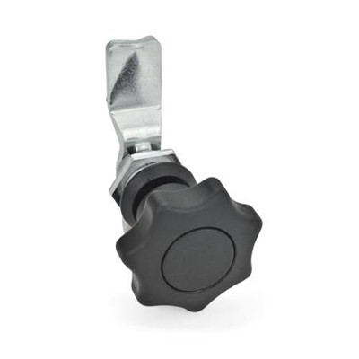 Ganter Norm® - 115-SG-36-SW Verriegelungen, mit Bedienelementen, Anschlagring schwarz