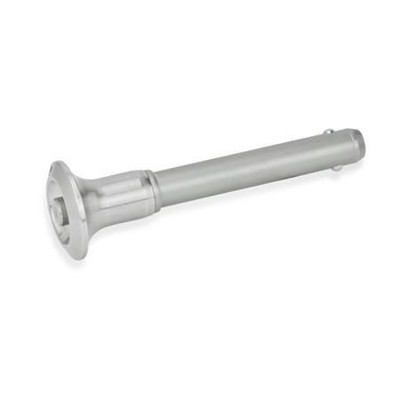 Ganter Norm® - 113.10-25-50 Edelstahl-Kugelsperrbolzen, Bolzen Werkstoff Nr. 1.4542