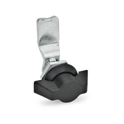 Ganter Norm® - 115-SK-22-SW Verriegelungen, mit Bedienelementen, Anschlagring schwarz