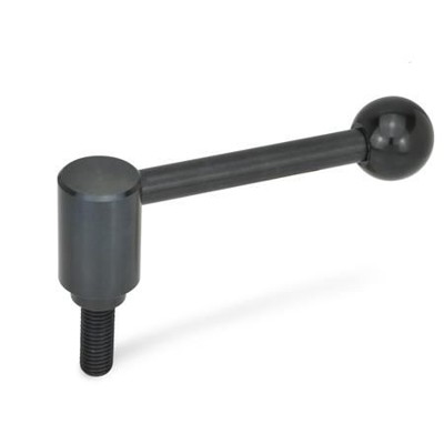 Ganter Norm® - 212.3-40-M20-63-D Verstellbare Spannhebel, Schraube, Stahl
