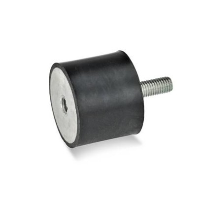 Ganter Norm® - 351-15-15-M4-ES-70 Gummipuffer, Stahl
