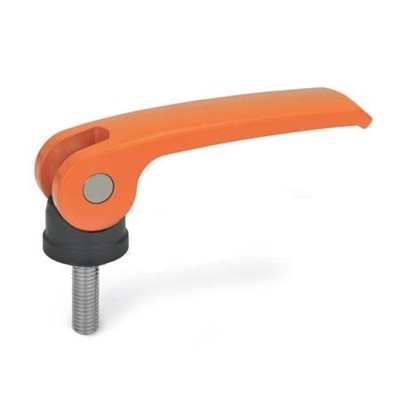 Ganter Norm® - 927.4-101-M10-30-B-O Exzenterspanner mit Edelstahl-Schraube, Hebel Zink-Druckguss