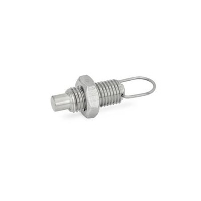 Ganter Norm® - 413-6-M12X1,5-AK-NI Edelstahl-Rastbolzen