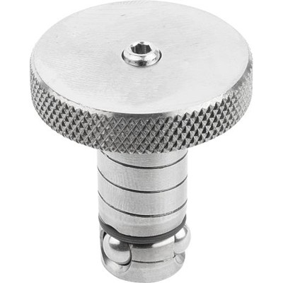 KIPP - POSITIONIERZYLINDER BALL LOCK EDELSTAHL, D=35, L=81