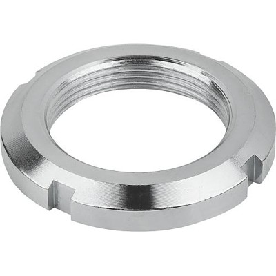 KIPP - NUTMUTTER DIN981 M80X2, D2=105, H=15, STAHL VERZINKT