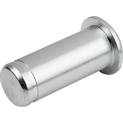 KIPP - BOLZEN MIT EINSTICH FÜR SICHERUNGSRING D1=8, A=16,5 EDELSTAHL