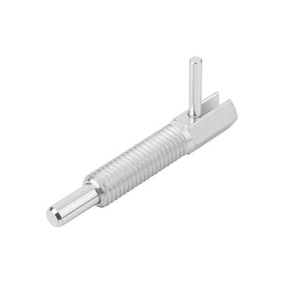 KIPP - ARRETIERBOLZEN MIT RASTNUT GR.1 D1=M06 STAHL, BLAU PASSIVIERT