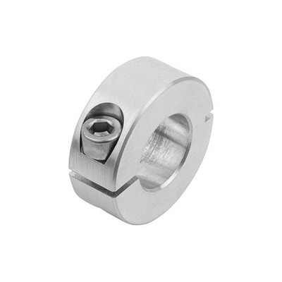 KIPP - KLEMMRING, FORM:B AUßEN GESCHLITZT, D1=20, D2=40, B=15, ALUMINIUM BLANK