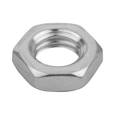 KIPP - SECHSKANTMUTTER NIEDRIGE FORM, DIN439 LINKSGEWINDE M12X1,25, SW=19, STAHL GALVANISCH VERZINKT