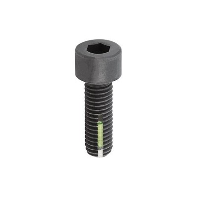 KIPP - ZYLINDERSCHRAUBE MIT INNENSECHSKANT, DIN EN ISO4762, MIT GEWINDESICHERUNG M05X10, STAHL 8.8 BLANK (SCHWARZ)