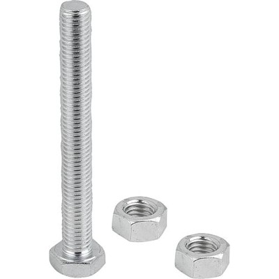 KIPP - ANDRUCKSPINDEL STARR, M12, L=100, FORM:A, STAHL