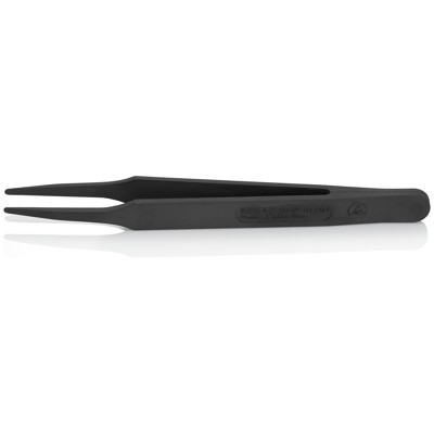 KNIPEX® - 92 09 01 ESD Kunststoffpinzette ESD Glatt 115mm