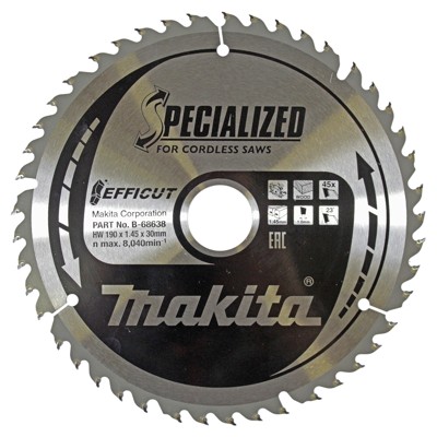 Makita® - EFFICUT Sägeblatt ø190 x 30 x 45Z