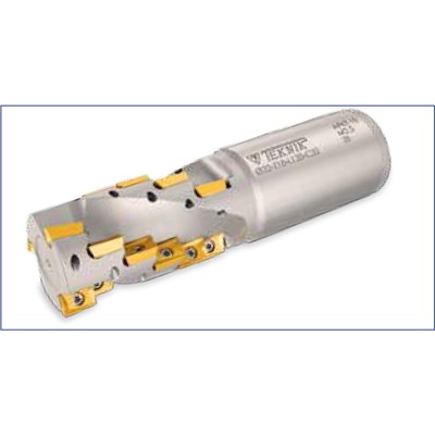 Teknik Makina - Igelfräser 25mm Durchmesser 8 Schneiden für Wendeplatten APKT 1003