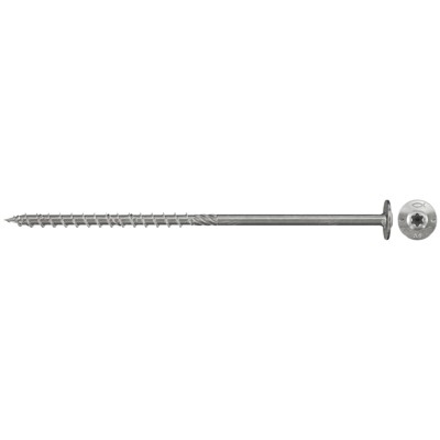 fischer - Holzbauschraube Power-Fast,Tellerkopf, Edelstahl A2, TG, TX 6,0x100