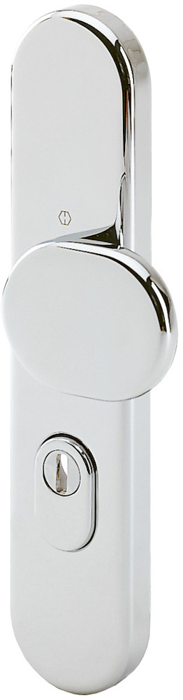 HOPPE® Knopf auf Schutz-Langschild M86G/3332ZA, 8/72, Messing, 3420721