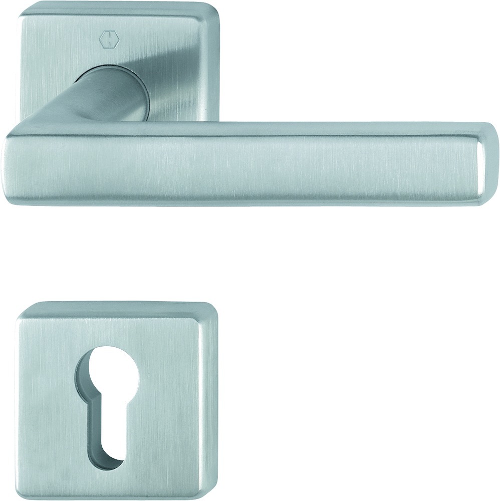 HOPPE® Drückergarnitur mit Rosetten Dallas E1643/52/52KVS, Edelstahl, 10721725