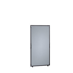 Trennwand, Filz, Rahmen schiefergrau, silbergrau, HxB 1300 x 650 mm.