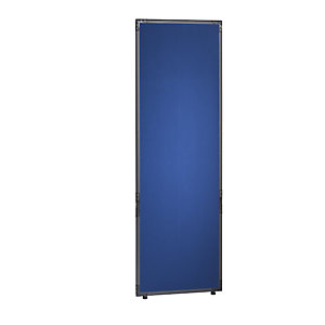 Trennwand, Filz, Rahmen schiefergrau, blau, HxB 1950 x 650 mm.