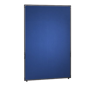 Trennwand, Filz, Rahmen schiefergrau, blau, HxB 1950 x 1300 mm.