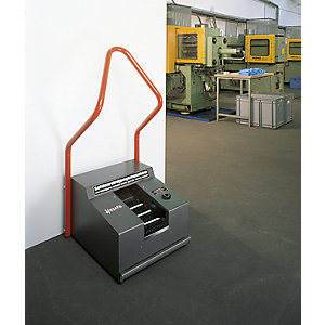 Trocken-Sohlenreinigungs-Maschine SOLAMAT 90, Länge 560 mm, ESD-Bürsten, graphit.